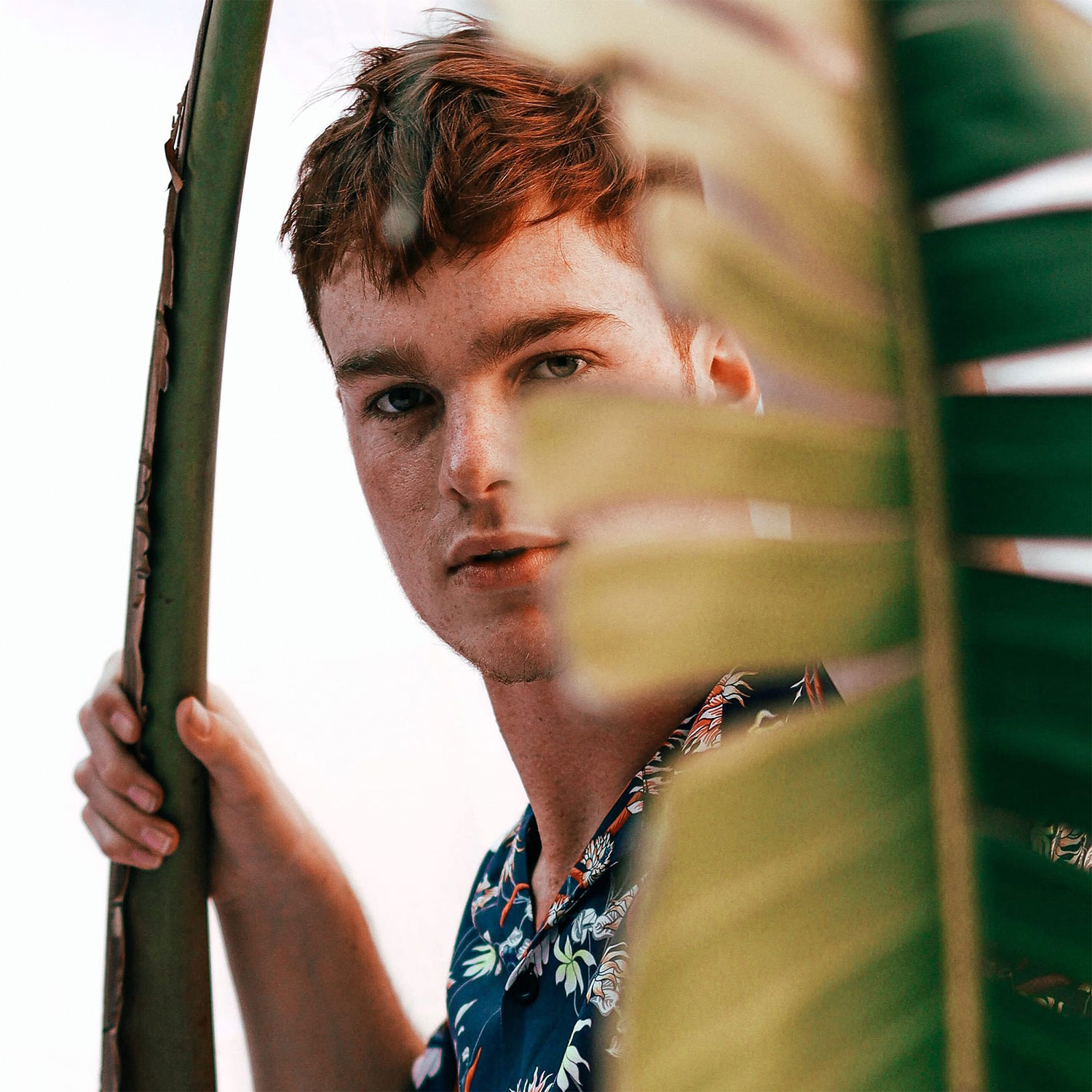 A man looking at the front